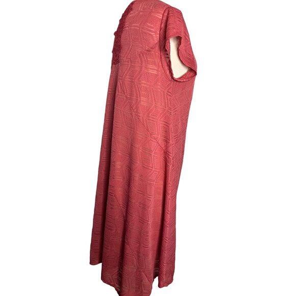 Live and let live women’s shift dress size XL Pink Midi Stretch Y2K - Picture 13 of 14